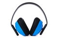 Ear Protection Ã¢â¬â Blue Royalty Free Stock Photo